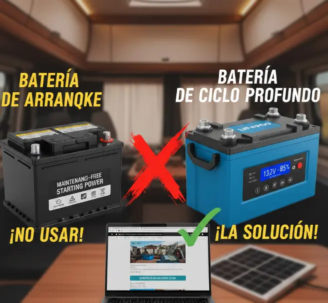 Baterías de Arranque vs. Ciclo Profundo: ¿Cuál elegir?