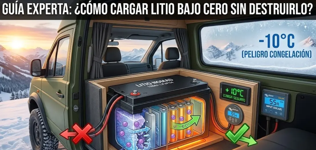 Cargar Batería de Litio Bajo Cero: Riesgos y Soluciones Camper