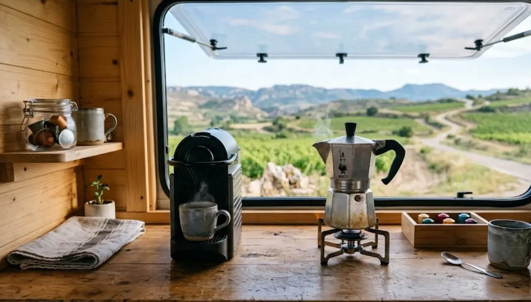 Cafeteras en Furgoneta Camper: ¿Cuál Elegir y Cómo Usarla?