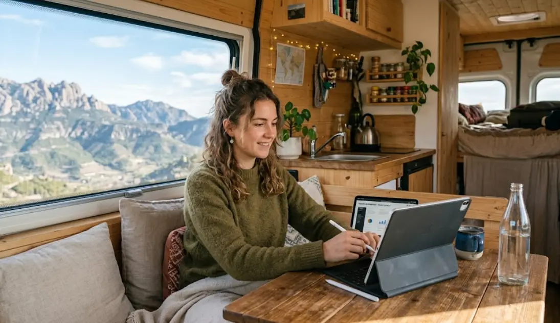 iPad Pro vs Portátil para teletrabajar en camper: Consumo eléctrico mínimo 2026