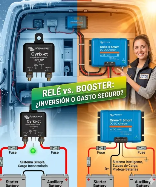 Relé Separador vs Booster Camper: ¿Cuál Elegir y Por Qué?
