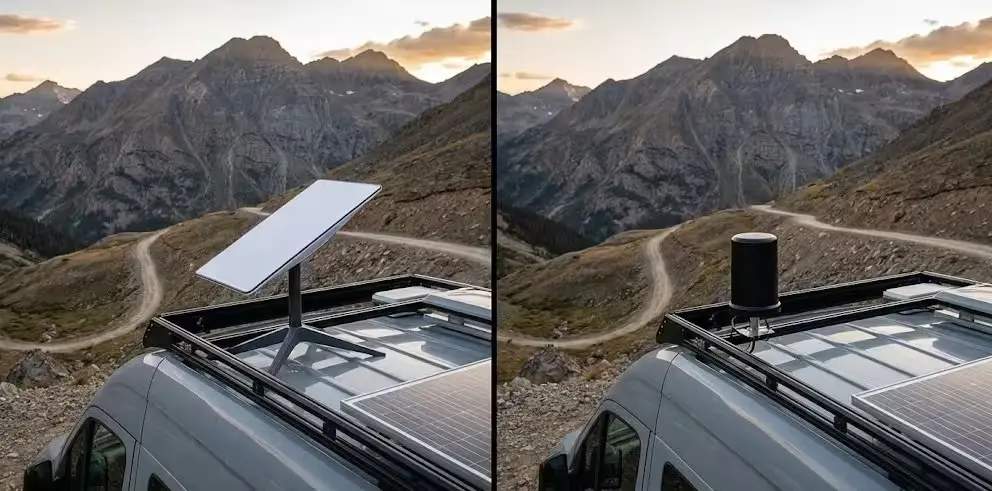 Internet en Autocaravana: Starlink vs Router 4G/5G (Guía Definitiva para Trabajar Remoto)