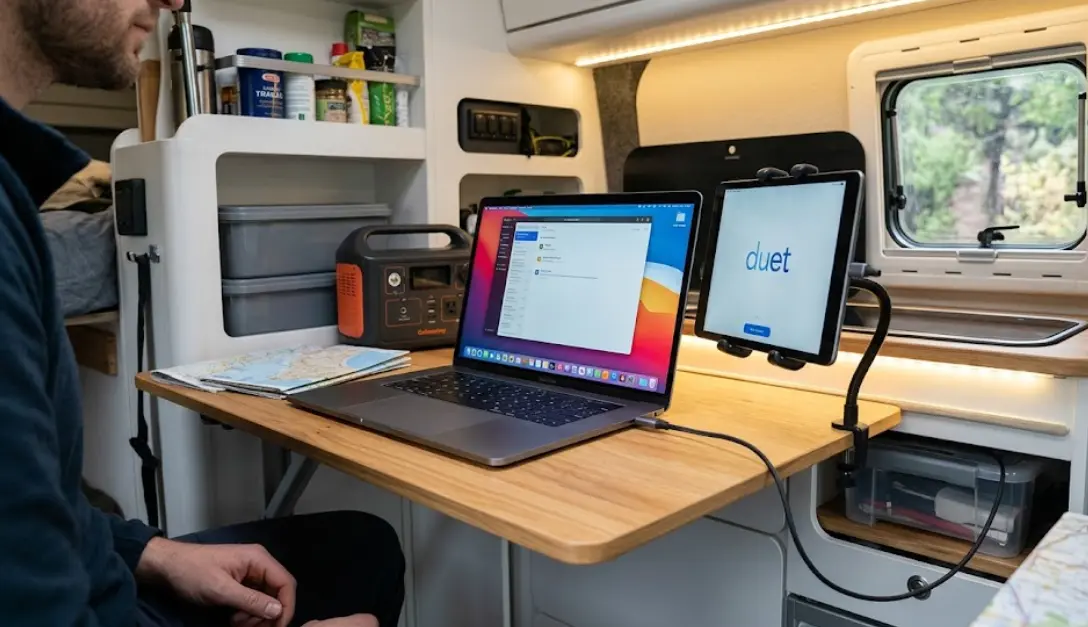 Tablet segunda pantalla vs monitor portátil: ¿cuál va mejor en ruta?