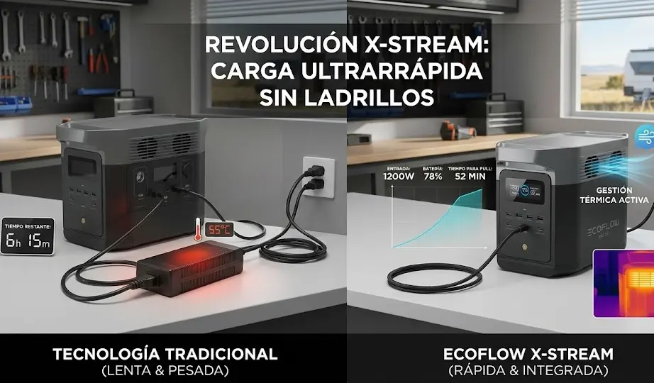 ¿Merece la pena la carga rápida de EcoFlow? Prueba X-Stream 2026: velocidad real y opinión